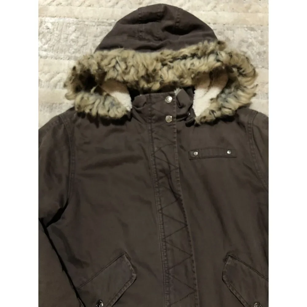 Kids 12 H&M Coat With Removable Hood